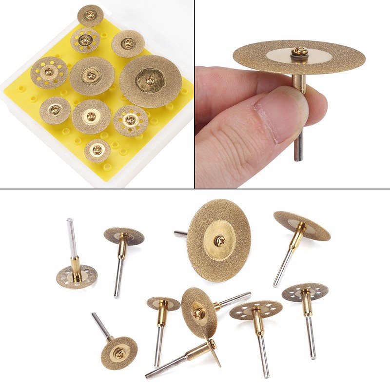 10pcs Diamond Cutting Discs Cut off Wheel Set For Rotary