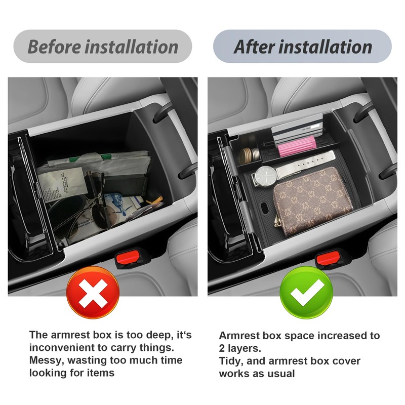 SKTU Central Armrest Organiser Compatible with Hyundai Tucson NX4 2025