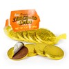 R.M. Palmer Small Mesh Bag Premium Milk Chocolate Coins, Gold
