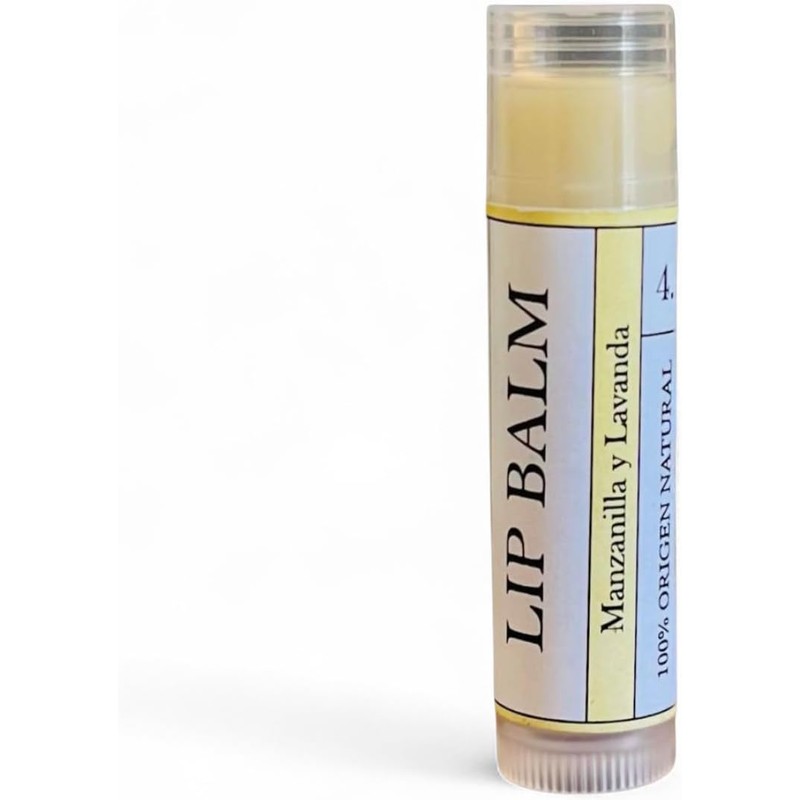 Lip Balm Bálsamo labial 100% orgánico con Manzanilla y Lavanda.
