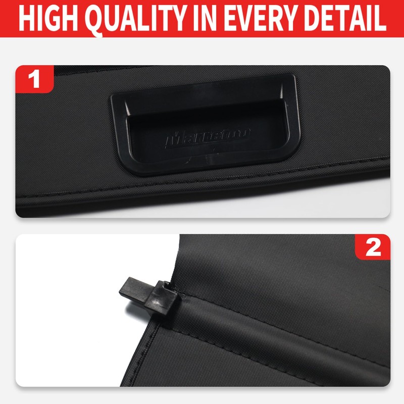 Marretoo for Jeep Cherokee Cargo Cover 2014 2015 2016 2017