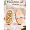Cepillo corporal exfoliante de cerdas naturales KQQKDYIR – set 2