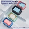 Leak Proof Silicone Traveling Soap Case with Draining Layer, Travel