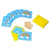 Papyrus Blank Cards with Envelopes, Rainbow with Glitter (8-Count)