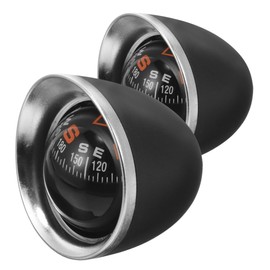 BUGUUYO 2pcs Adjustable Compass for Car and Boat High Accuracy Directional Guide Ball for Dashboard Navigation Durable and Resilient Construction for Outdoor Adventures