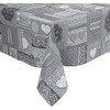 Karina Home Grey Love Hearts Wipe Clean Tablecloth Vinyl PVC
