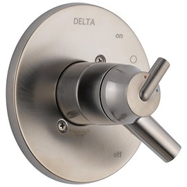 Delta Faucet Trinsic 17 Series Dual-Function Shower Handle Valve Trim Kit, Stainless T17059-SS (Valve Not Included), Without Rough