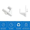 INCREWAY 16PCS Plastic Freezer Hook White Refrigerator Shelf Clips Freezer