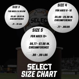 Select Sports V25 Match Training Ball Premium Quality Hand Stitched Control 32 Panels