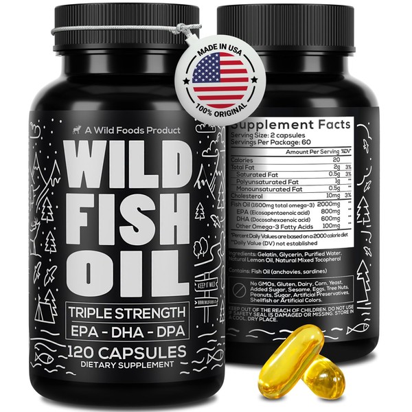 Aceite de pescado salvaje, EE. UU. Caught Omega-3 DPA, DHA
