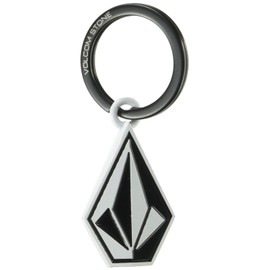 Volcom D67322JD / STONE KEY CHAIN III Keychain (Volcom Stone Shaped) Fashionable BLK_Black, BLK_Black