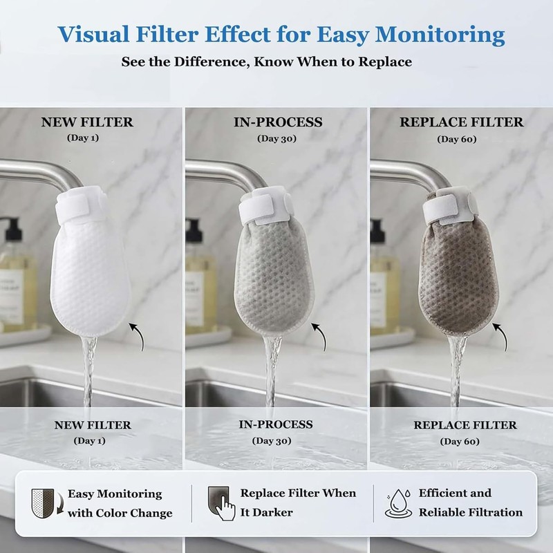 Faucet Filter Cotton Bag, 200Pcs Faucet Filter Bags For Kitchen