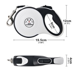 Pet's Playground Retractable Leash | Extendable Dog Lead - 8M Single Set, 50KG Max Weight