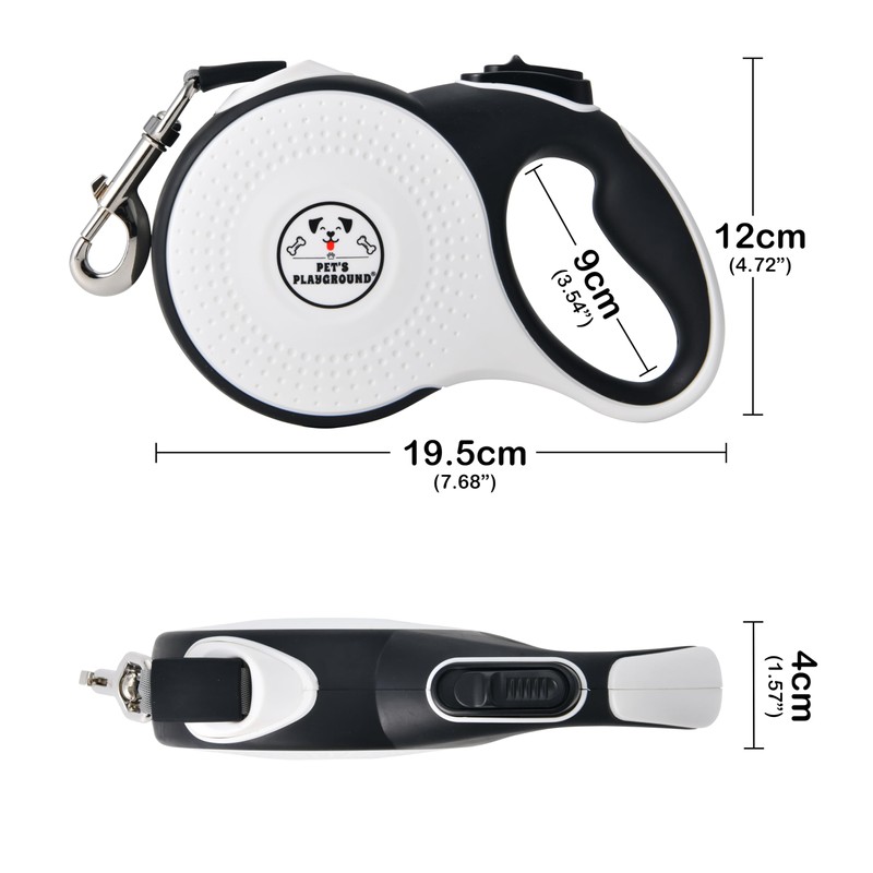 Pet's Playground Retractable Leash | Extendable Dog Lead - 8M