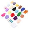 Needle Wool Felt Kit 20 Colors 5g Felting Supplies Tools