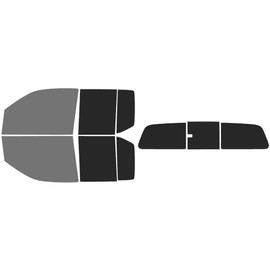 The Tint Effect Precut Window Tint Kit Compatible with Nissan Frontier Crew Cab Truck (2005-2021) (Full Truck Includes: 45% Front / 15% Rear & 3 Piece Manual Rear) Automotive Film