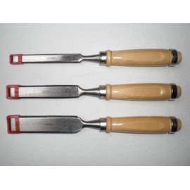 Wood Chisel Set 3-Piece with Wood Chisels, Bevelled-Edge Chisel Bevelled-Edge Chisel