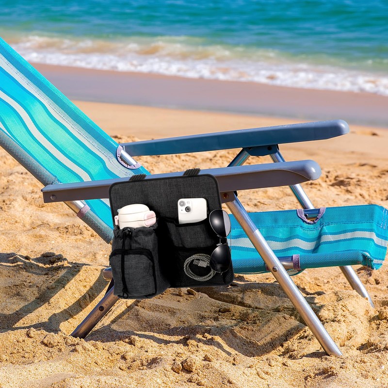 Cosblank Beach Chair Cup Holder Attachment Nylon Chair Drink Holder