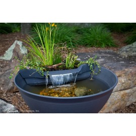 Aquascape AquaGarden Mini Pond Kit, Mocha or Steel Gray Color - Steel Gray