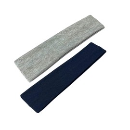 WESTEND CHOICE 5cm Wide Headbands 2 Pack Plain Stretchy Kylie Head Band Bandeau Unisex Headbands for Women & men Soft Hair Band Gym Exercise Yoga Headband (Mixed set 7)