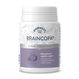 Dorwest Herbs BrainCopa Tablets for Dogs and Cats 100 Tablets - Helps naturally maintain brain health and mental agility, for older pets