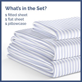 Set de lámina de 3 piezas para niños para niños - niños, niñas, adolescentes, niños pequeños - bolsillos profundos fáciles de ajuste - sábanas de cama de calidad del hotel - lavable a máquina - suave