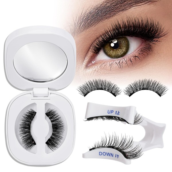 QUEWEL Magnetic Eyelashes, Reusable Magnetic Lashes With Applicator No Glue