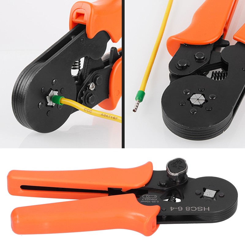 HSC8 10‑4 0.25‑10mm² Wire Crimper Tool Mini Self‑Adjustable Wire Cable