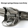 Large Bull Binder Clips Silver - 2 Pcs 11.8 Inch