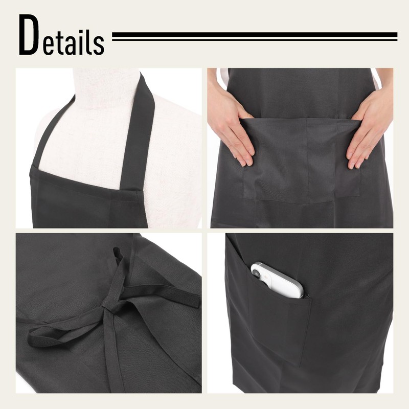 [JGP] Apron Set of 2, Black
