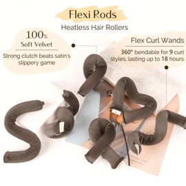 YANIBEST Rizador De Pelo Sin Calor Rizos Sin Calor Durante La Noche Rizador Sin Calor Rizadores De Pelo Sin Calor Para Dormir 6 Varillas Para La Mayoría De Los Tipos De Cabello