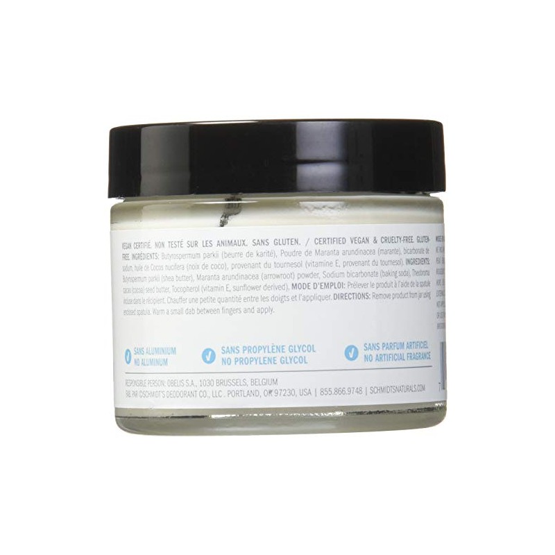 Schmidt's Natural Deodorant, Fragrance-Free, 2 Ounce
