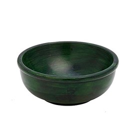 NKlaus Incense Bowl Green Smoke Burner 11 cm Diameter Decorative Soapstone Bowl Incense Container Made of Soapstone 7520