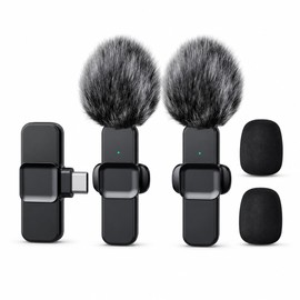 Wireless Lavalier Microphone for Video Recording - Compact Clip-On Audio for Livestreaming, Gaming, and Mobile Content