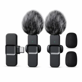 Wireless Lavalier Microphone for Video Recording - Compact Clip-On Audio for Livestreaming, Gaming, and Mobile Content