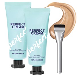 SHEBEEDO All-Over Complexion Perfector, 2PC Concealing Foundation Perfecting Cream, Body Coverage Perfector, Body Makeup, Hydrating Full Coverage Concealer, Evens Skin Toneand Light Foundation