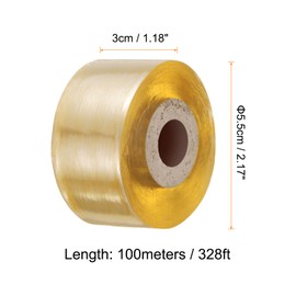 HARFINGTON 2pcs Fruit Tree Grafting Tape 3CM x 100M PVC Stretchable Garden Grafting Tool Plants Nursery Repair Tapes Self Adhesive Floristry Film for Floral Tree and Poly Budding Tape, Yellow