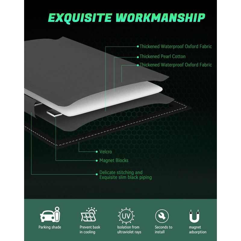 RV Skylight Shades, Double Sides RV Skylight Insulator, Megnetic RV