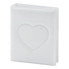 GLADFRESIT 32 Pockets Mini Photo Album with Pendant, Hollow Heart Idol Album Card Organizer, Kpop Photocard Holder Binder for Polaroid Photo, 3 Inch