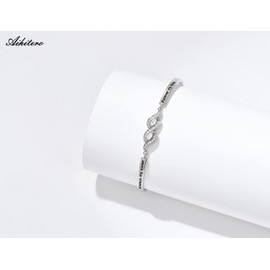 Aihitero Christmas Sister Gift, Infinity Bangle Bracelet with 'Always My Sister Forever My Friend' Message, Women Jewelry Valentines Xmas Birthday Present from Bestie BFF Sibling Brother