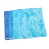 5Pcs Cotton Quilting Fabric Smudge Dyed 19.7in Long 17.7in Wide