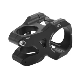 FIFTY-FIFTY Mountain Bike Stem for 35mm Handlebar Clamp 1-1/8 Steer Tube, Aluminum Alloy Short Handlebar Stem for All Mountain, MTB, Downhill, Freeride (35mm Diameter, Black)