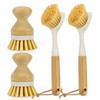 ÖkoStamm 4 PCS Kitchen Dish Scrub Brush Set - Dish