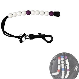 zalati Golf Scorers Stroke Bead Score Counter Counting Bracelet with Clip for Golf Outdoor Sports