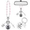 MOIZYNG Car Rosary & Keychain Car Accessories, Christian Jesus Angel