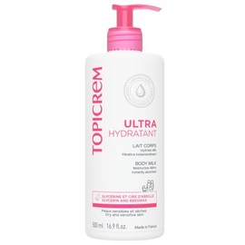 TOPICREM Leche Corporal Ultra Hidratante Pieles secas y piel sensible. Crema corporal humectante 500 ml