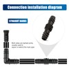 BETESSIN Hose Connectors Straight Connector Irrigation Connection Kit for 16