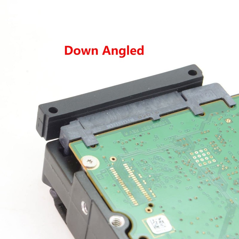 chenyang SATA Male to SATA Female 90 Degree Down Angled