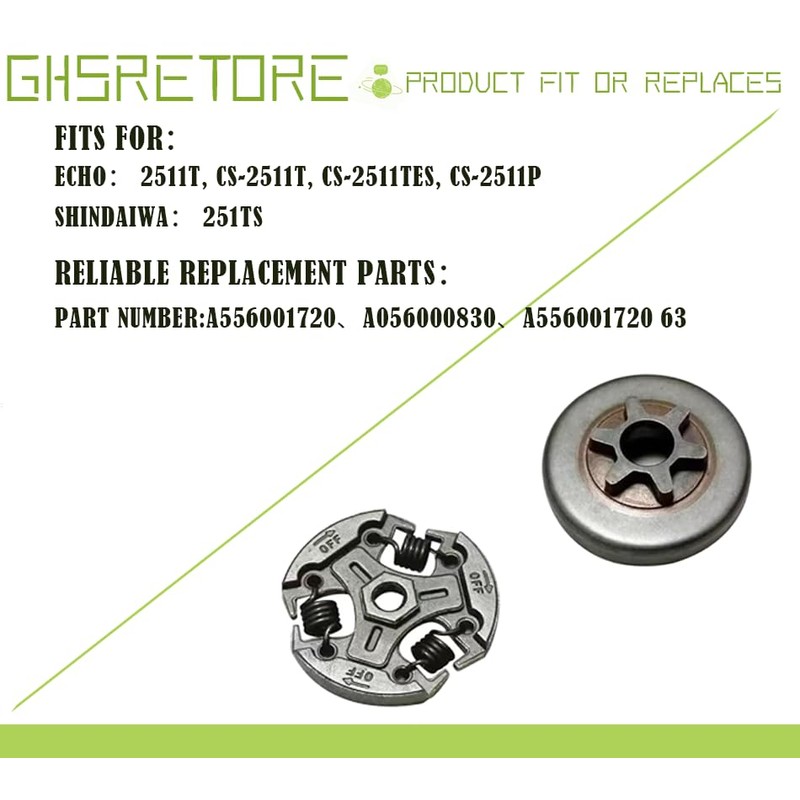 Chainsaw Sprocket Assembly，2511 Clutch Cup Drum Sprocket Assembly Fit for