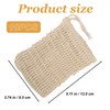 10 Pcs Soap Bag with Drawstring – Natural Exfoliating Soap